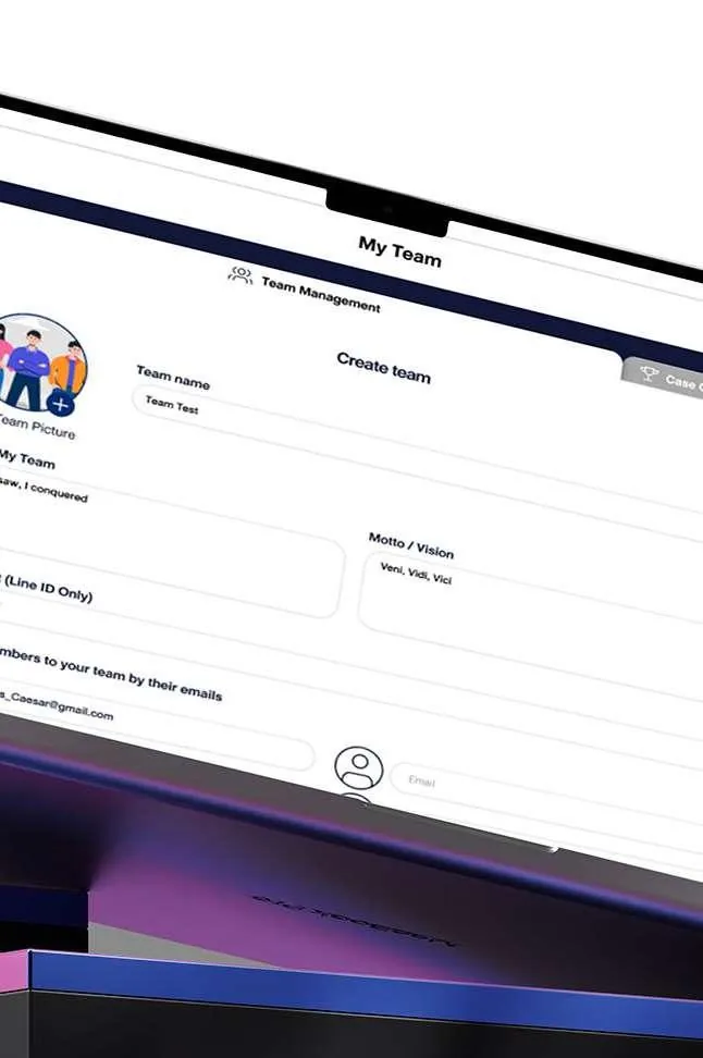 Create team desktop view