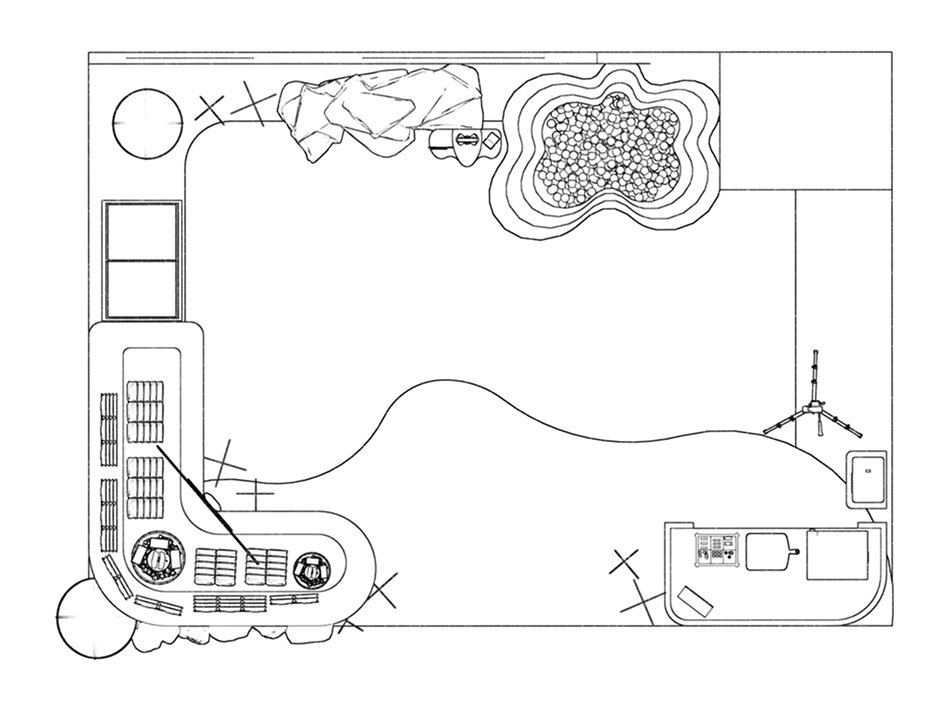 Line plan of the Jeju K-Seafood pop-up store
