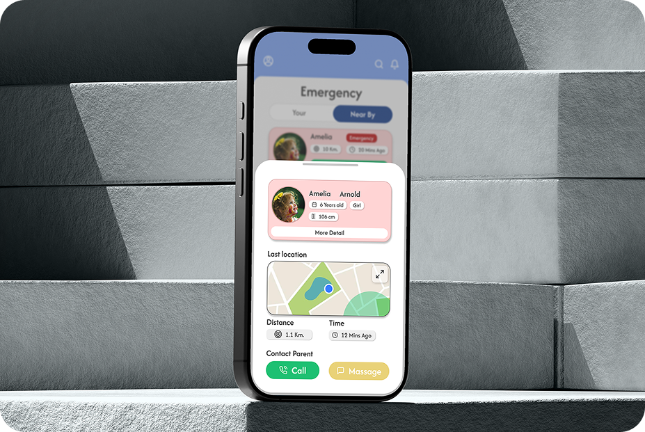 Nearby child detail sheet