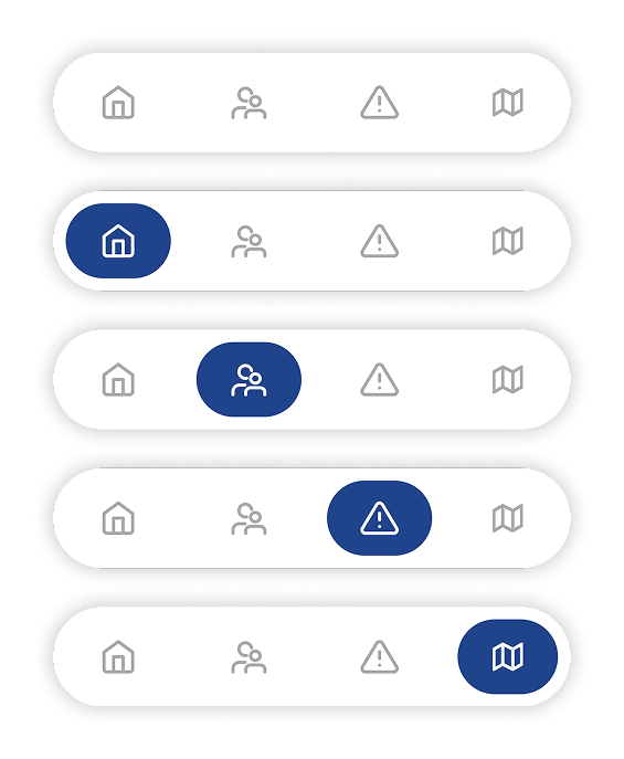 Tab bar states