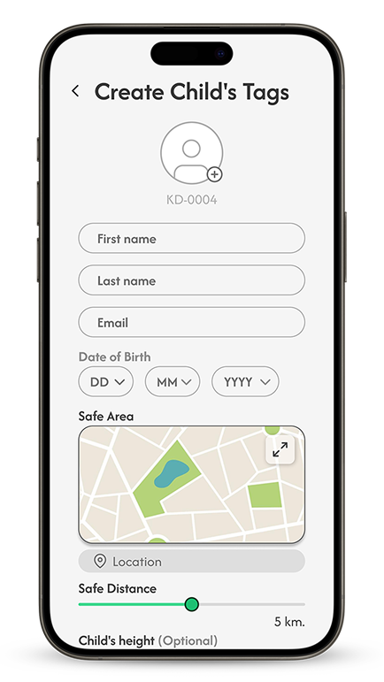 Create child's tag - basic info