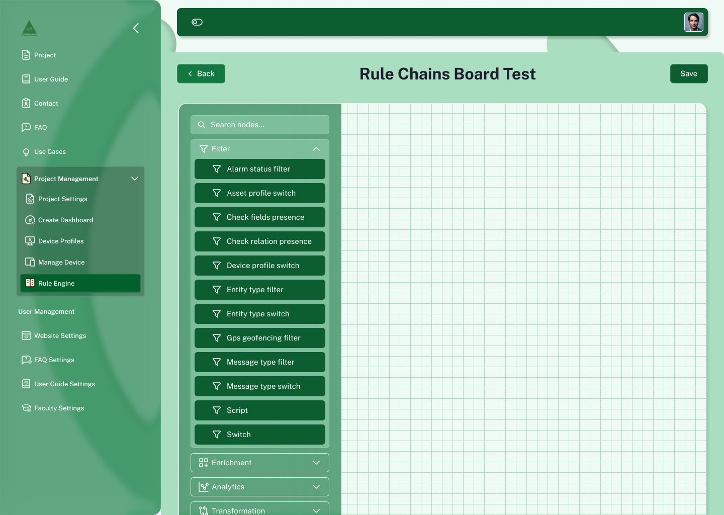 Rule chain board