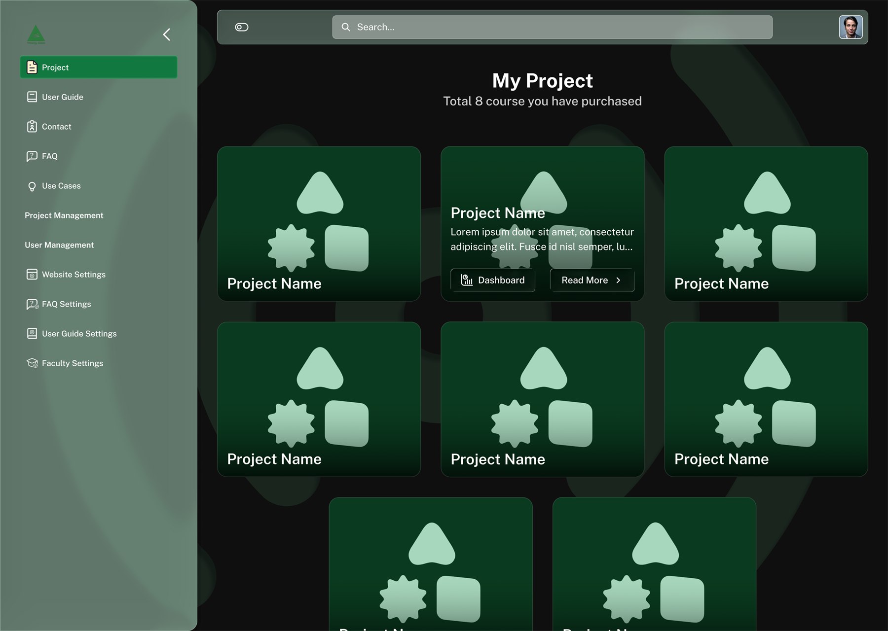 My Project in night mode