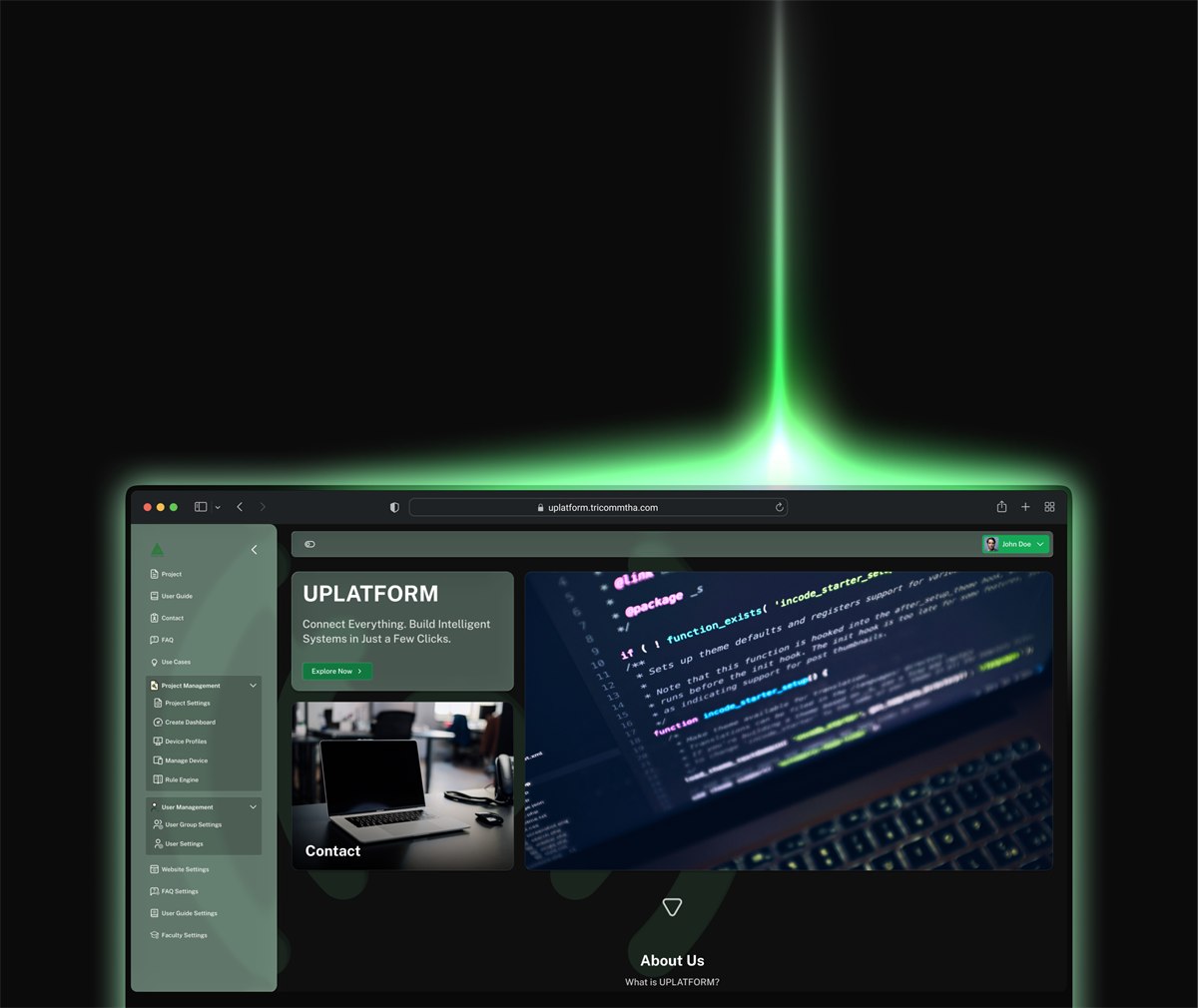 UPLATFORM &mdash; Real-time IoT platform for education and research